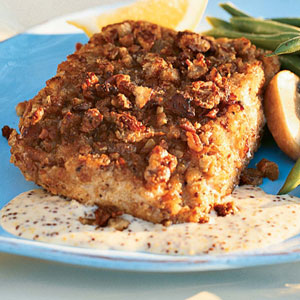 Pecan-crusted Halibut