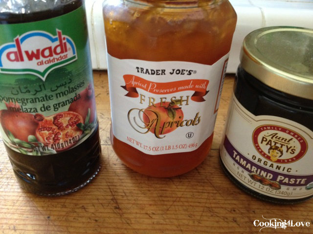 Ingredients for Pom-Molasses Chicken