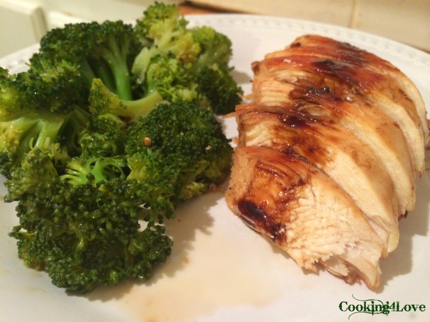 5 Ingredient Chicken and Sweet & Spicy Broccoli